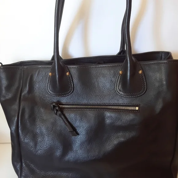 Dooney & Bourke Florentine Pocket Shopper in Black/Black - Picture 5 of 13